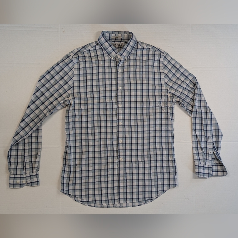 Express Fitted Performance Stretch Button Down - image 1